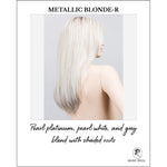 Load image into Gallery viewer, Music by Ellen Wille in Metallic Blonde-R-Pearl platinum, pearl white, and grey blend with shaded roots
