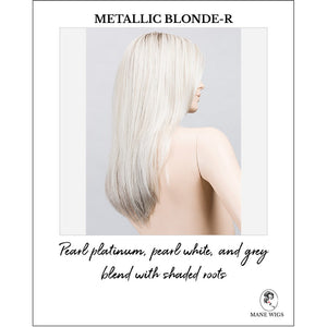 Music by Ellen Wille in Metallic Blonde-R-Pearl platinum, pearl white, and grey blend with shaded roots