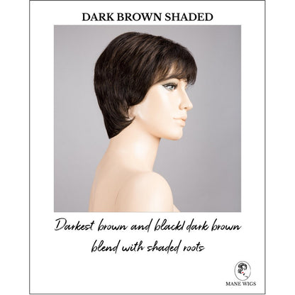 Napoli Soft by Ellen Wille in Dark Brown Shaded-Darkest brown and black/dark brown blend with shaded roots