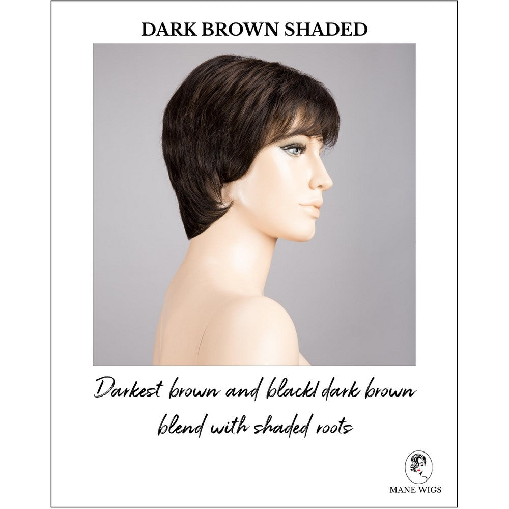 Napoli Soft by Ellen Wille in Dark Brown Shaded-Darkest brown and black/dark brown blend with shaded roots