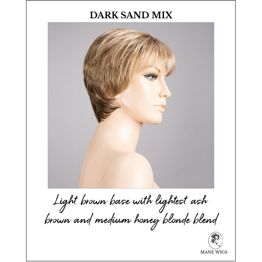 Napoli Soft by Ellen Wille in Dark Sand Mix-Light brown base with lightest ash brown and medium honey blonde blend