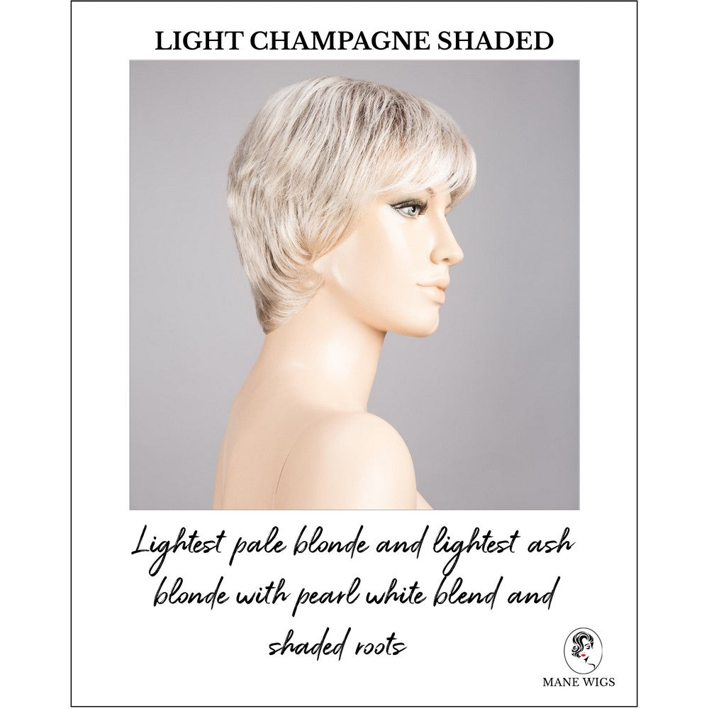 Napoli Soft by Ellen Wille in Light Champagne Shaded-Lightest pale blonde and lightest ash blonde with pearl white blend and shaded roots