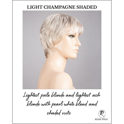 Napoli Soft by Ellen Wille in Light Champagne Shaded-Lightest pale blonde and lightest ash blonde with pearl white blend and shaded roots