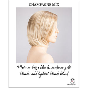Narano by Ellen Wille in Champagne Mix-Medium beige blonde, medium gold blonde, and lightest blonde blend