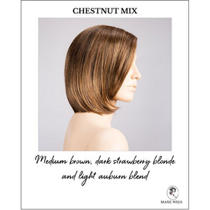 Narano by Ellen Wille in Chestnut Mix-Medium brown, dark strawberry blonde and light auburn blend