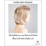 Load image into Gallery viewer, Narano by Ellen Wille in Ivory Grey Shaded-Pearl platinum and dark ash blonde blend with dark shaded roots
