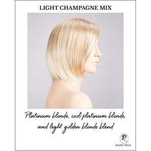Narano by Ellen Wille in Light Champagne Mix-Platinum blonde, cool platinum blonde, and light golden blonde blend