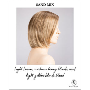 Narano by Ellen Wille in Sand Mix-Light brown, medium honey blonde, and light golden blonde blend