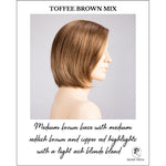 Load image into Gallery viewer, Narano by Ellen Wille in Toffee Brown Mix-Medium brown base with medium reddish brown and copper red highlights with a light ash blonde blend
