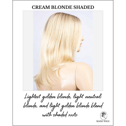 Noblesse Soft by Ellen Wille in Cream Blonde Shaded-Lightest golden blonde, light neutral blonde, and light golden blonde blend with shaded roots