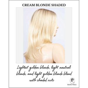 Noblesse Soft by Ellen Wille in Cream Blonde Shaded-Lightest golden blonde, light neutral blonde, and light golden blonde blend with shaded roots