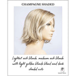 Load image into Gallery viewer, Nola by Ellen Wille in Champagne Shaded-Lightest ash blonde, medium ash blonde with light golden blonde blend and dark shaded roots
