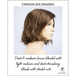 Load image into Gallery viewer, Nola by Ellen Wille in Chocolate Shaded-Dark &amp; medium brown blended with light auburn and dark strawberry blonde with shaded roots
