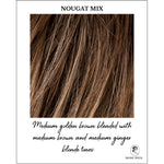 Load image into Gallery viewer, Nougat Mix-Medium golden brown blended with medium brown and medium ginger blonde tones 
