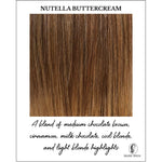 Load image into Gallery viewer, Nutella Buttercream-A blend of medium chocolate brown, cinnamon, milk chocolate, cool blonde, and light blonde highlights
