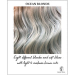Load image into Gallery viewer, Ocean Blonde-Eight different blondes and soft blues with light to medium brown roots
