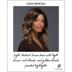 Load image into Gallery viewer, ICED MOCHA-Light chestnut brown base with light brown, ash blonde, and golden blonde painted highlights
