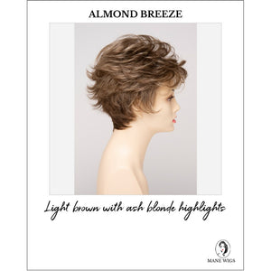 Olivia By Envy in Almond Breeze-Light brown with ash blonde highlights