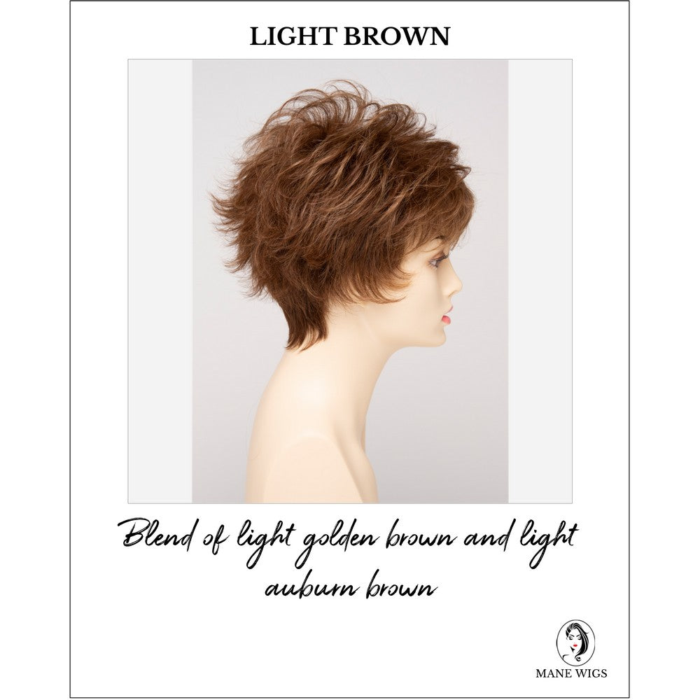 Olivia By Envy in Light Brown-Blend of light golden brown and light auburn brown