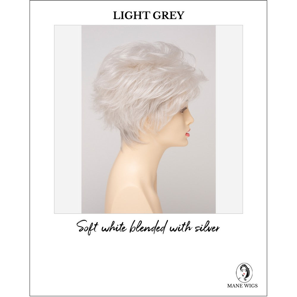 Olivia By Envy in Light Grey-Soft white blended with silver