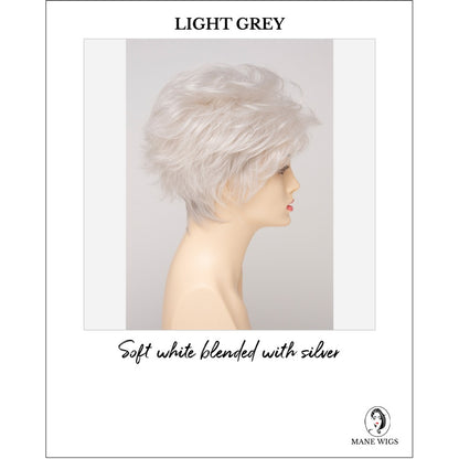 Olivia By Envy in Light Grey-Soft white blended with silver