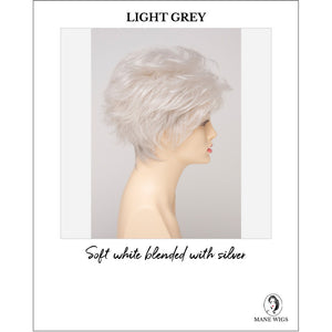 Olivia By Envy in Light Grey-Soft white blended with silver