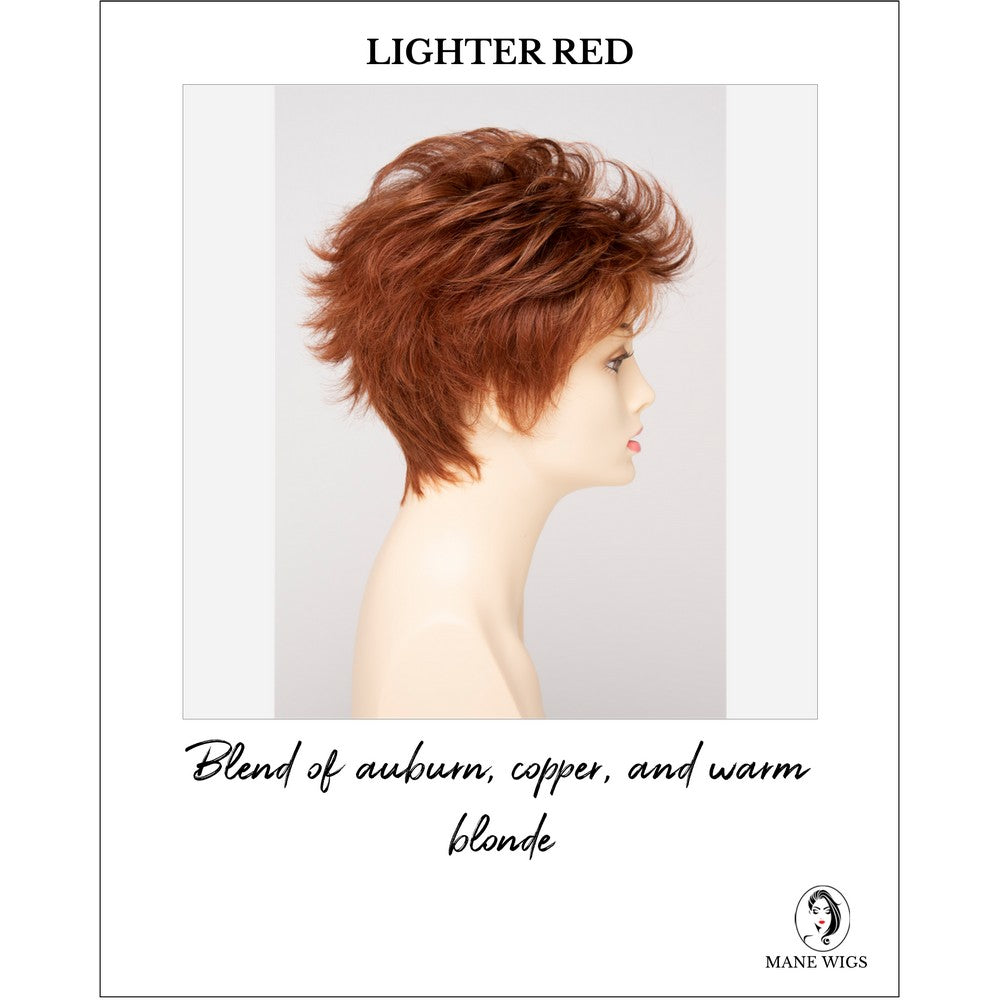 Olivia By Envy in Lighter Red-Blend of auburn, copper, and warm blonde