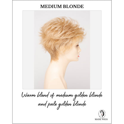Olivia By Envy in Medium Blonde-Warm blend of medium golden blonde and pale golden blonde