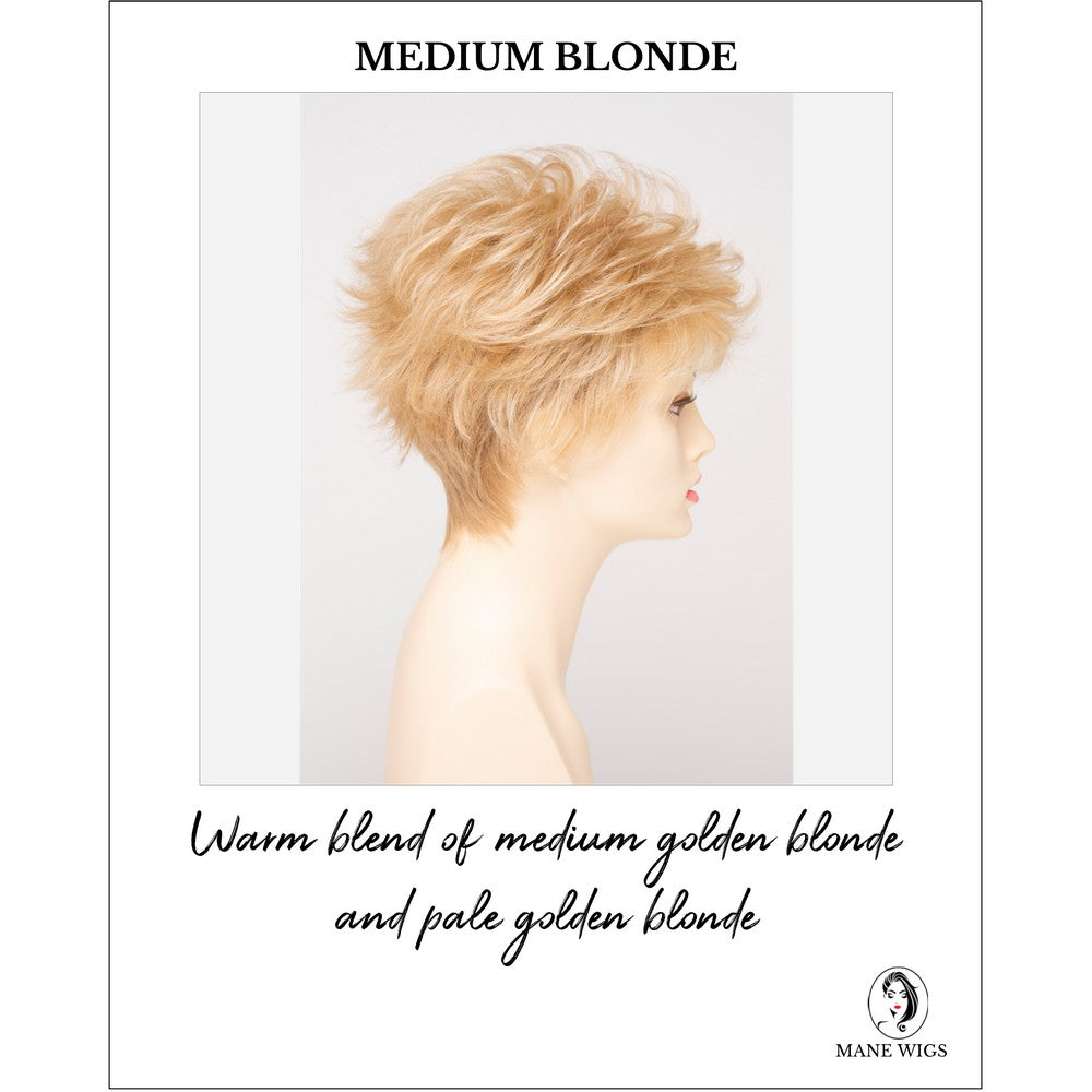 Olivia By Envy in Medium Blonde-Warm blend of medium golden blonde and pale golden blonde