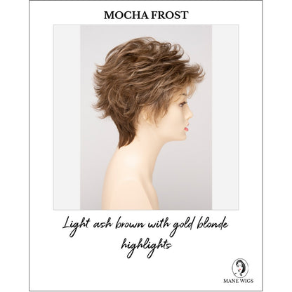 Olivia By Envy in Mocha Frost-Light ash brown with gold blonde highlights