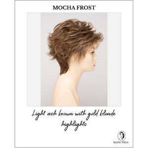 Olivia By Envy in Mocha Frost-Light ash brown with gold blonde highlights