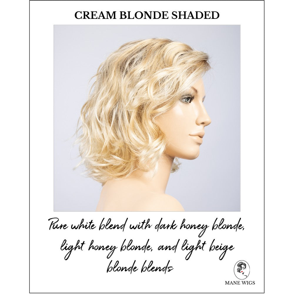 Onda by Ellen Wille in Cream Blonde Shaded-Pure white blend with dark honey blonde, light honey blonde, and light beige blonde blends