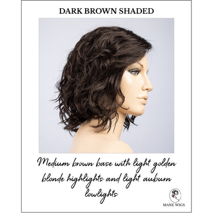 Onda by Ellen Wille in Dark Brown Shaded-Medium brown base with light golden blonde highlights and light auburn lowlights