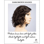 Load image into Gallery viewer, Onda by Ellen Wille in Dark Brown Shaded-Medium brown base with light golden blonde highlights and light auburn lowlights
