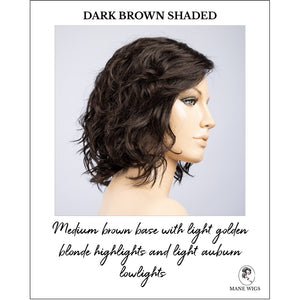 Onda by Ellen Wille in Dark Brown Shaded-Medium brown base with light golden blonde highlights and light auburn lowlights