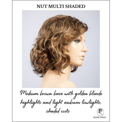Onda by Ellen Wille in Nut Multi Shaded-Medium brown base with golden blonde highlights and light auburn lowlights, shaded roots