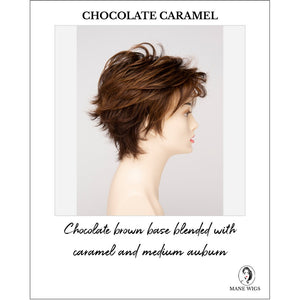 Ophelia By Envy in Chocolate Caramel-Chocolate brown base blended with caramel and medium auburn