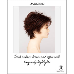 Ophelia By Envy in Dark Red-Dark auburn brown and copper with burgundy highlights