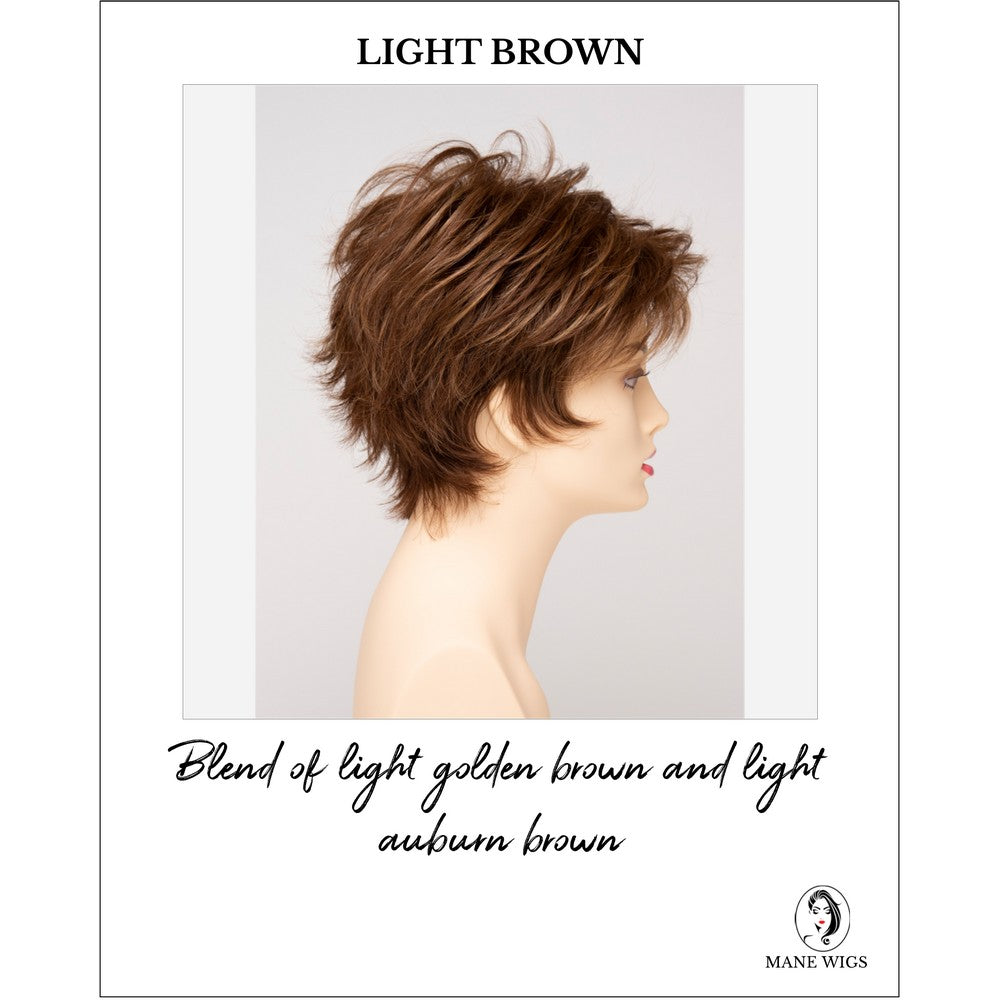 Ophelia By Envy in Light Brown-Blend of light golden brown and light auburn brown