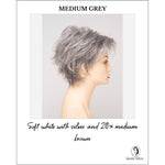 Load image into Gallery viewer, Ophelia by Envy in Medium Grey-Soft white with silver and 20% medium brown
