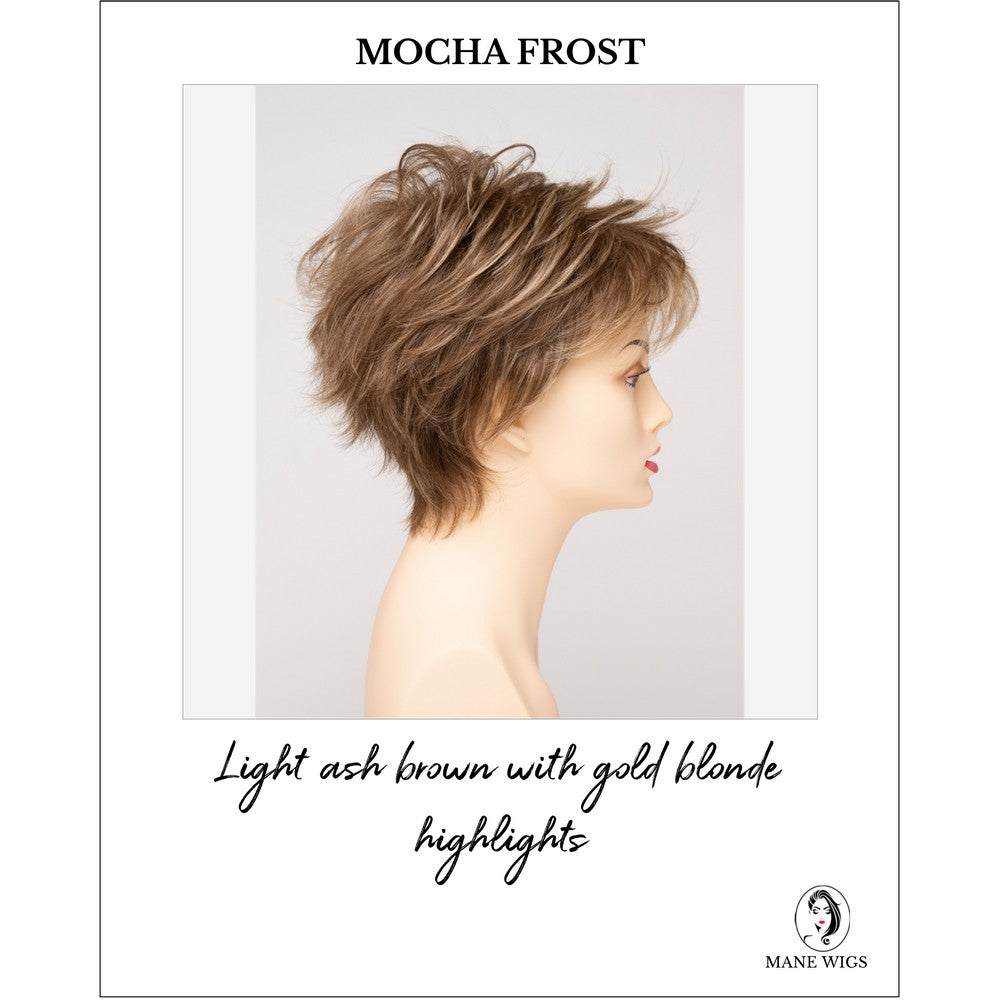 Ophelia By Envy in Mocha Frost-Light ash brown with gold blonde highlights