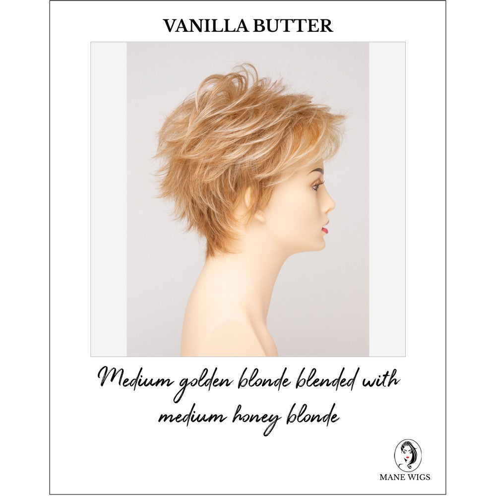 Ophelia by Envy in Vanilla Butter-Medium golden blonde blended with medium honey blonde