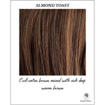 Load image into Gallery viewer, Almond Toast-Cool satin brown mixed with rich deep warm brown
