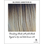Load image into Gallery viewer, Blonde Ambition-R-Strawberry blonde with pale blonde layered on top and dark brown roots
