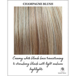 Load image into Gallery viewer, Champagne Blush-Creamy white blonde base transitioning to strawberry blonde with light auburn highlights
