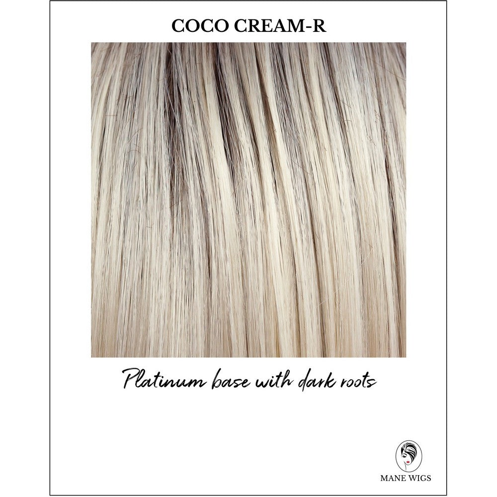 Coco Cream-R-Platinum base with dark roots