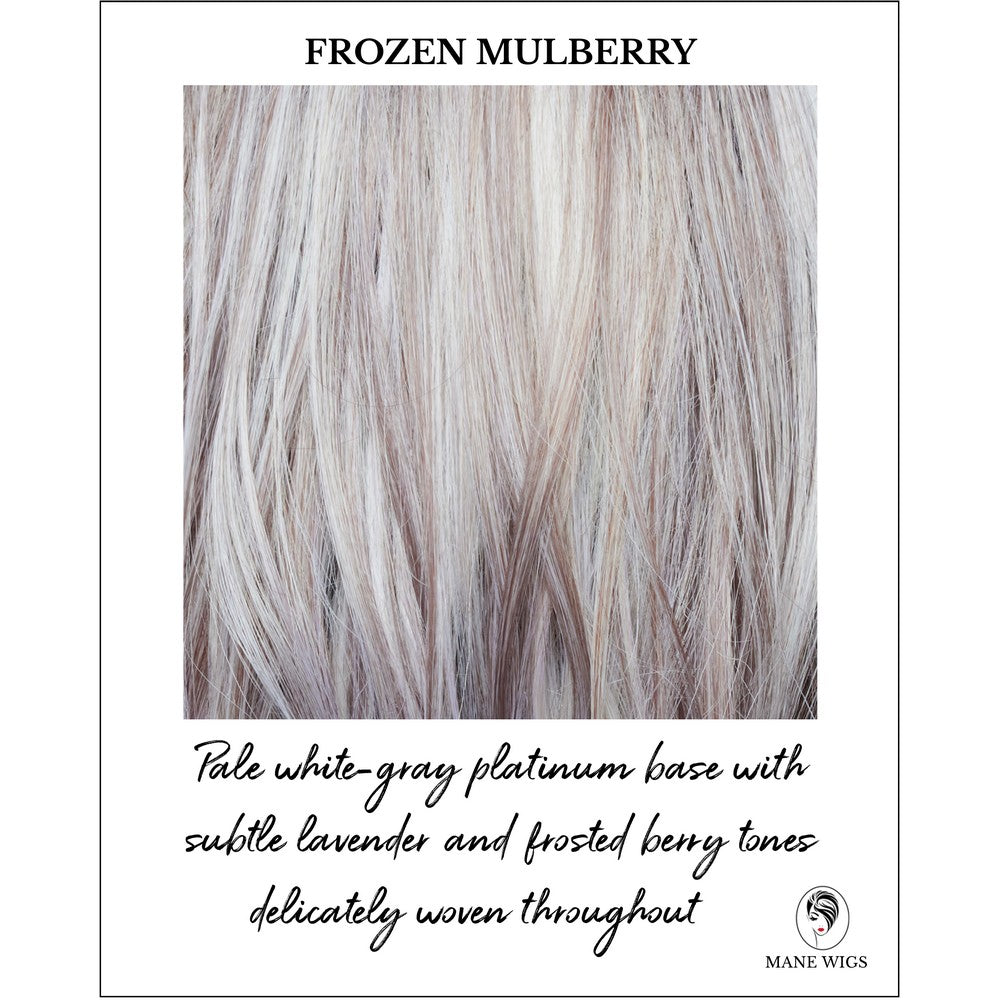 Frozen Mulberry-Pale white-gray platinum base with subtle lavender and frosted berry tones delicately woven throughout