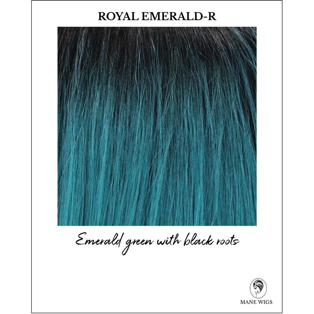 Royal Emerald-R-Emerald green with black roots