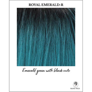 Royal Emerald-R-Emerald green with black roots