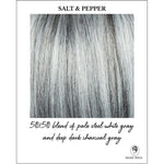 Load image into Gallery viewer, Salt &amp; Pepper-50/50 blend of pale steel white gray and deep dark charcoal gray
